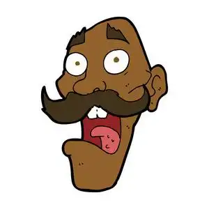 欢乐动漫漫画女孩作为圣诞老人在跳跃动漫与思想泡泡面目狰狞,圣诞