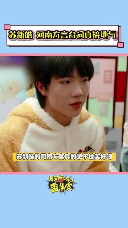 苏新皓河南口音这段可中咧真的会憋不住笑嗷