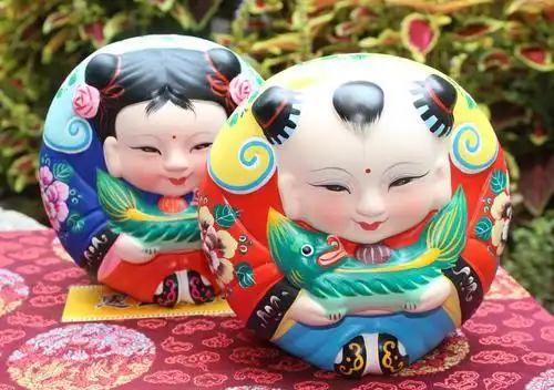 无锡泥人阿福剪纸