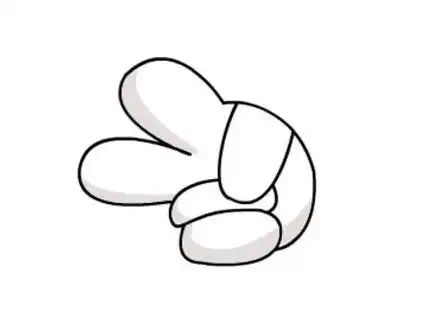 剪刀石头布的简笔画