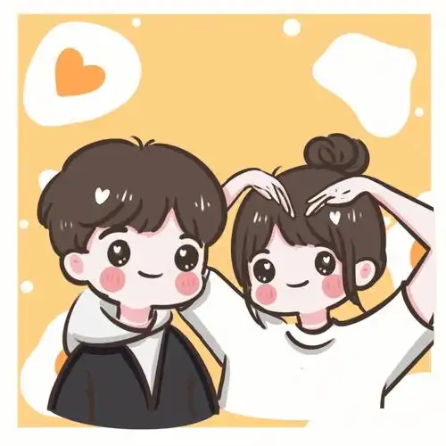 头像定制q版可爱手绘简笔设计情侣画卡通人物宠物真人图案定制你发