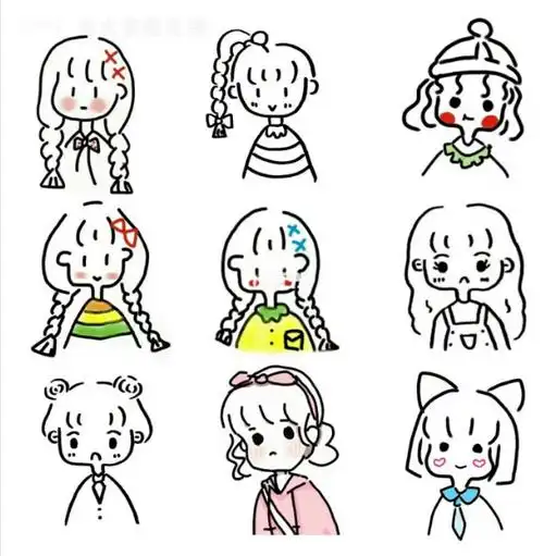 简笔人物可爱简单人物画法参考