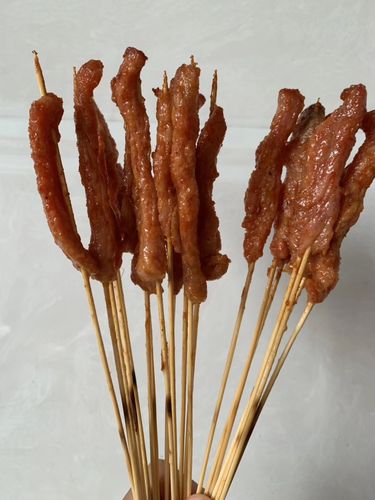 小串瘦肉串大里脊肉串烧烤小肉串猪肉夺命油炸生猪肉