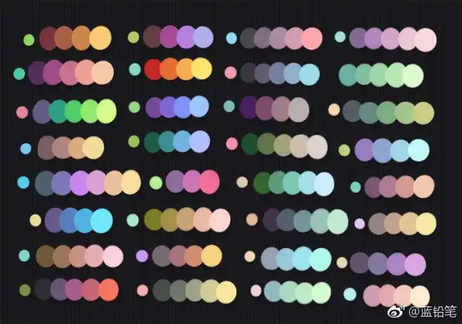 色彩搭配收集再多都不嫌多~ #配色# #绘画# #绘画素材