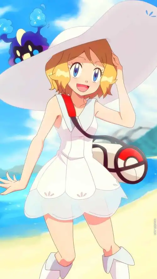 神奇宝贝美女,宝可梦人物莎莉娜serena手机壁纸图片(3)