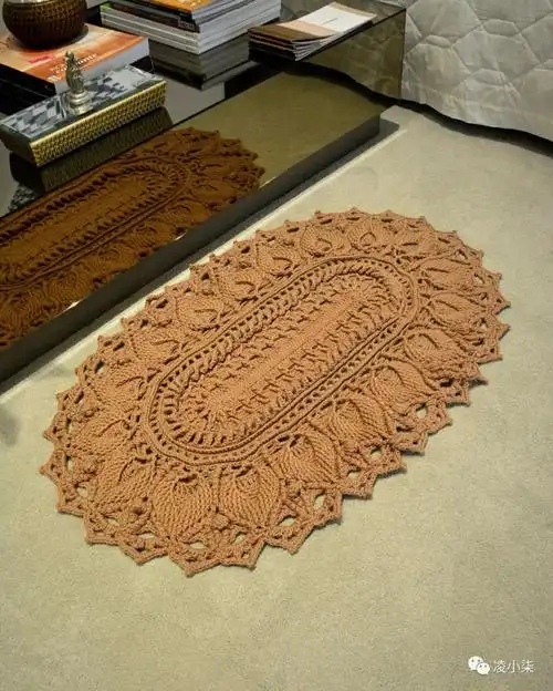 钩针地垫有图解