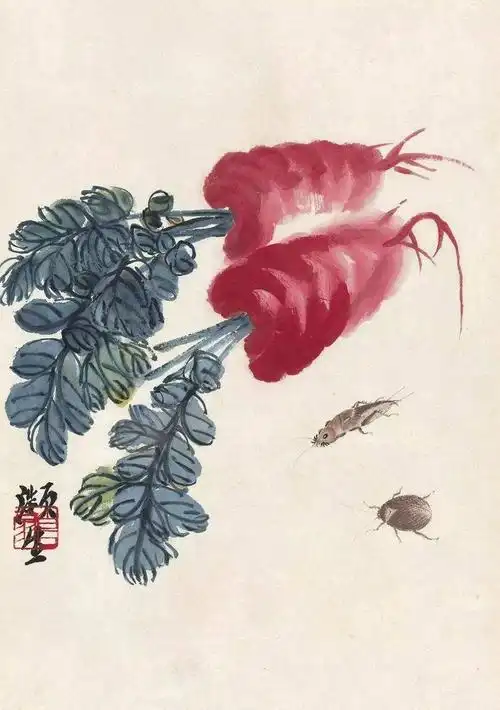 杨花萝卜文章来源_网络整理编缉_《当代国画》大师画的萝卜,看着勾人