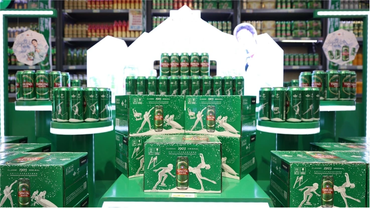 同赴冰雪之约传递中国力量青岛啤酒亮相北京冬奥会