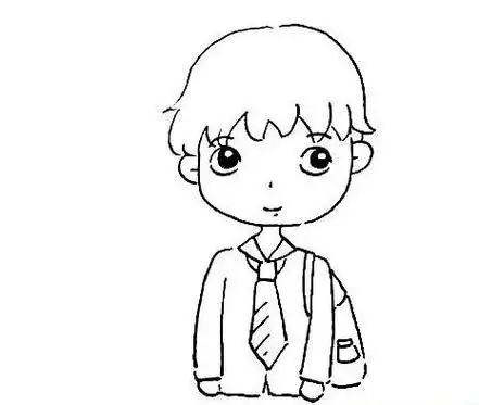 男孩简笔画男孩简笔画卡通可爱