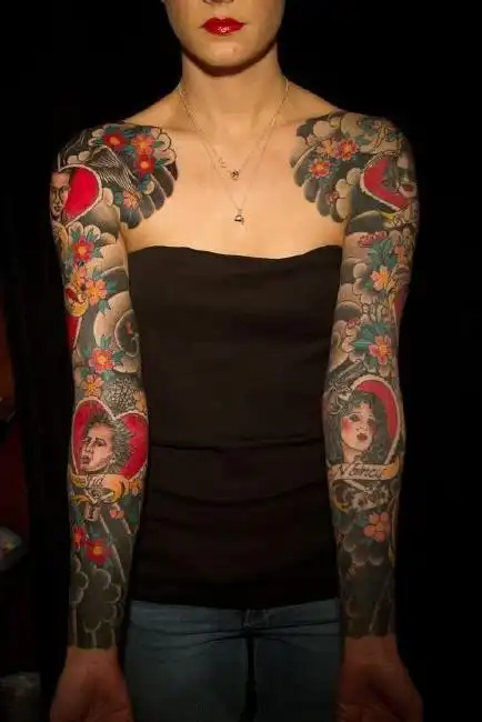 花臂纹身女生花臂纹身4