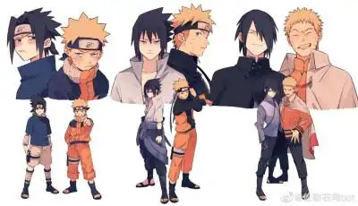 鸣人佐助从小到大