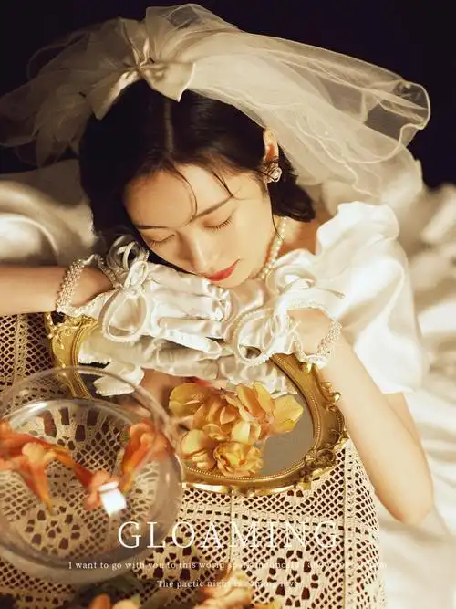 北京写真09轻复古艺术照女孩子的婚纱梦