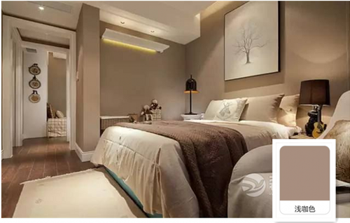 净味水性环调内墙保咖啡哑光乳胶漆色棕色墙面漆室内背景墙色网红