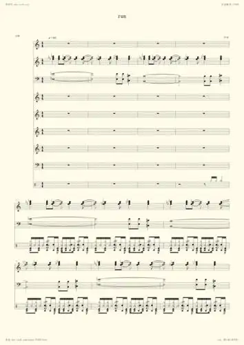 钢琴谱:run(奔跑)