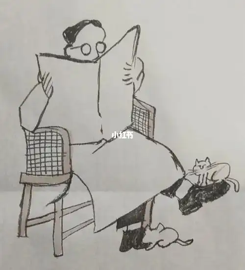 临摹丰子恺老师漫画1