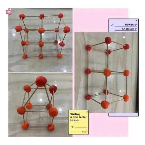小朋友们, 用身边的牙签材料搭建自己喜欢的建筑物,看谁