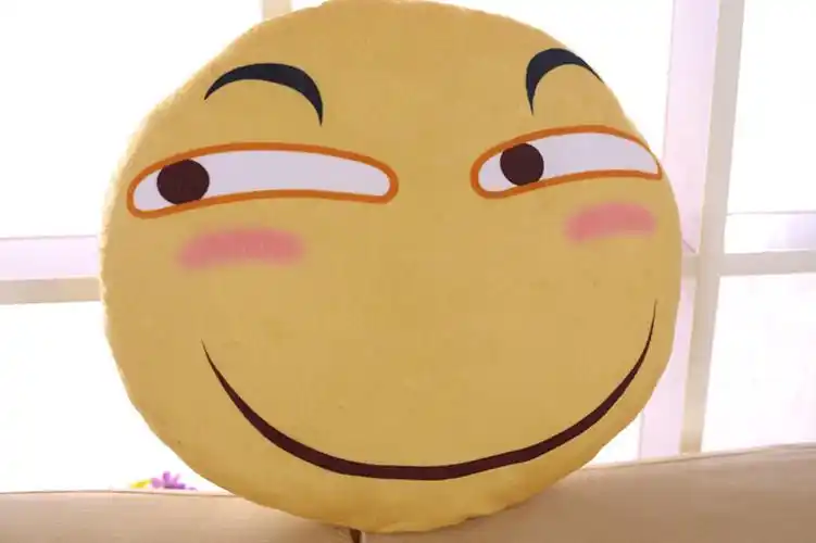 漫踪同款滑稽表情抱枕