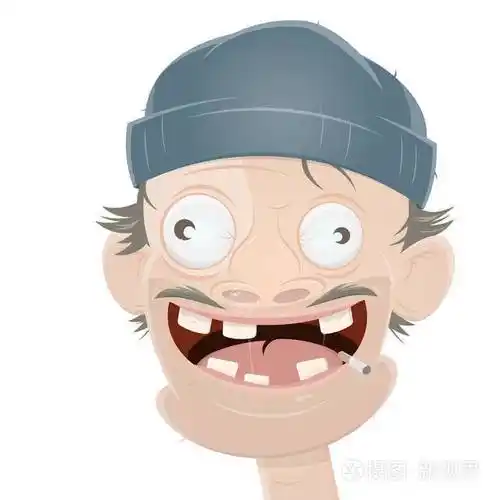 邋遢的帽子的家伙