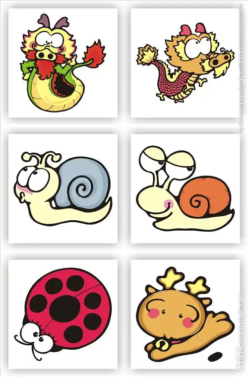 卡通形象 卡通蜗牛 动物卡通设计图__动漫人物_动漫动画_设计图库_昵