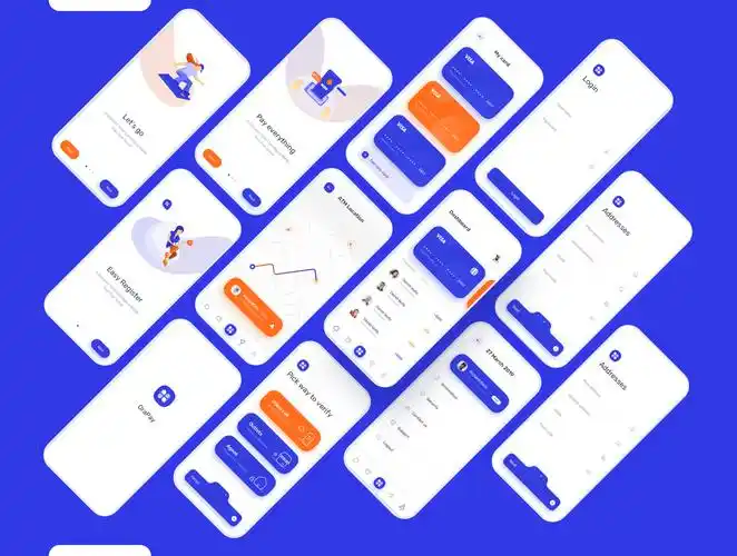 理财金融区块链银行app ui界面设计 .fig&sketch素材下载