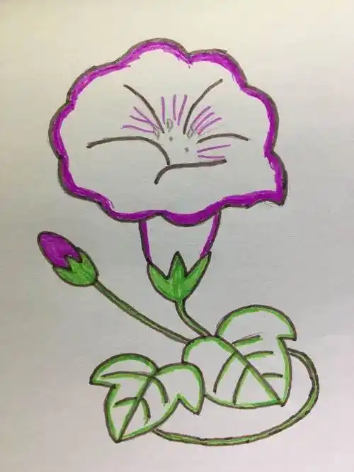 喇叭花简笔画 喇叭花简笔画简单又好看