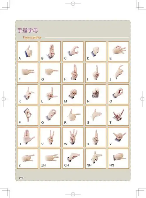 采用国家新版标准手语动作真人示范聋哑人听障教材书籍