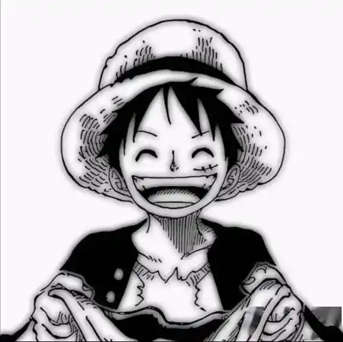 海贼王头像|黑白路飞