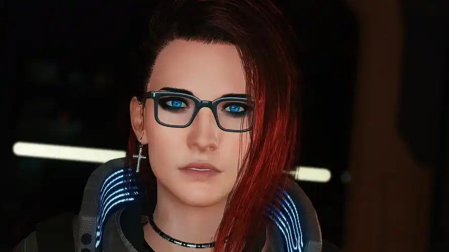 赛博朋克2077 人物角色  v 的花式短发 截图