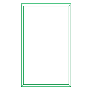 水彩绿色长方形几何图形