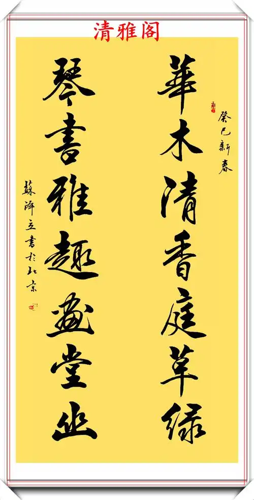 原创现代美女书法家苏泽立行书作品欣赏行云流水自然隽秀可做帖