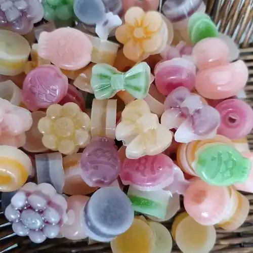 抖音直播同款薄皮爆浆蜡瓶糖手工diy夹心果酱解压解馋蜡平糖蜡棍