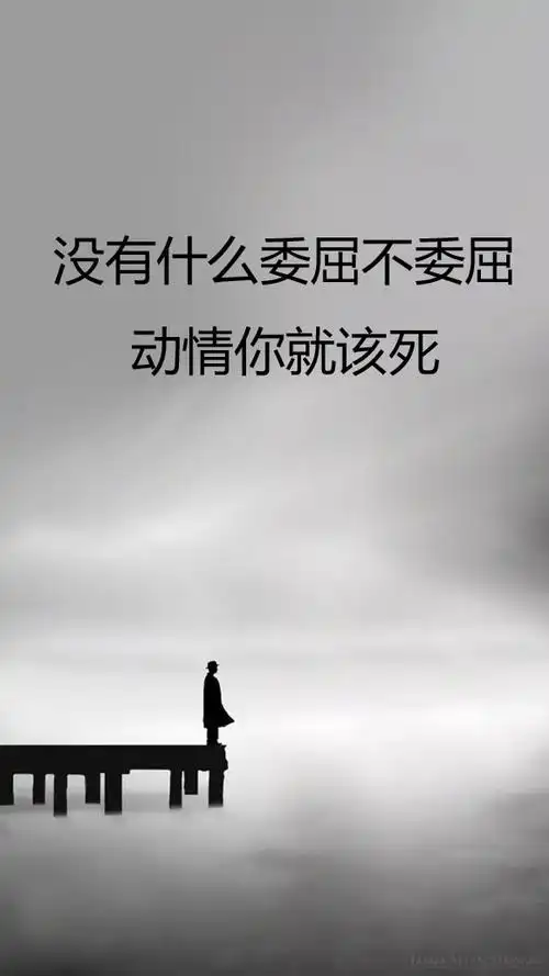 没有什么委屈不委屈,动情你就该死.