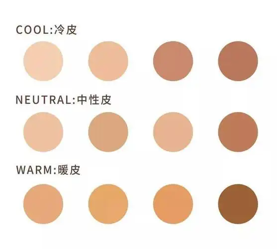 皮肤色卡对照表