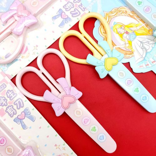 儿童安全卡通剪刀学生手工专用创意卡通女孩可爱精美 h05622爱丽丝