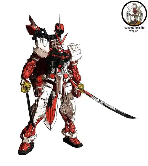 绘画高达红异端