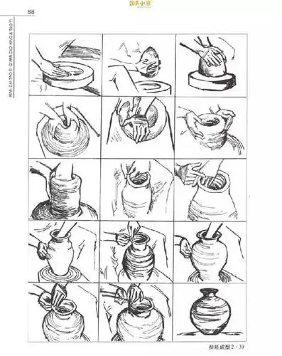 竖版 竖屏陶艺插画陶艺作品简笔画简笔画 手绘 线稿 1024397陶艺作品