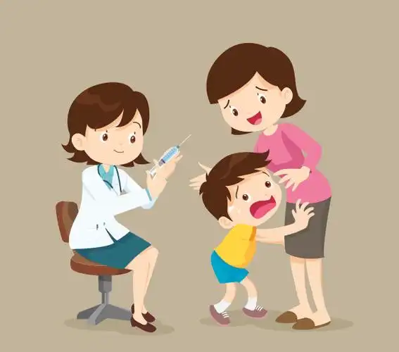 这孩子害怕打针图片下载