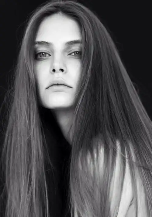 黑白女子欧美人像