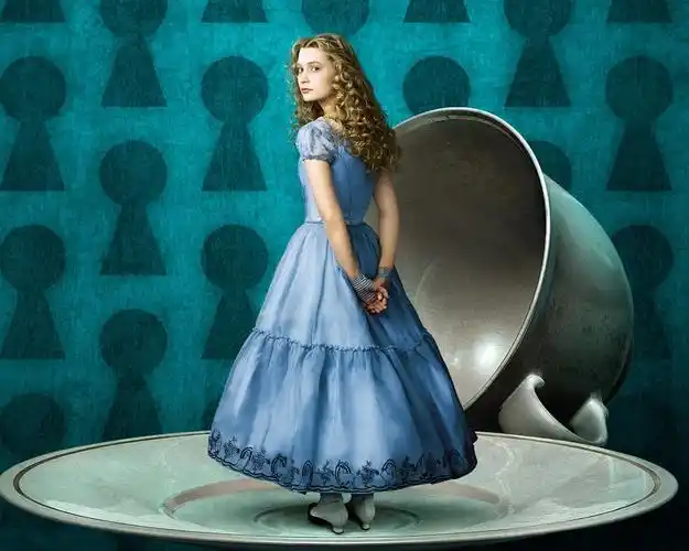 爱丽丝梦游仙境,金发女郎,碟,杯子