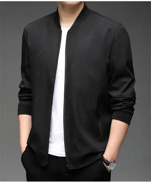 皮尔卡丹品牌高档男装男士夹克外套春秋新款商务休闲爸爸外衣服中年