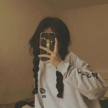 遮脸头像女手机高清好看的女生真人头像手机挡脸图片