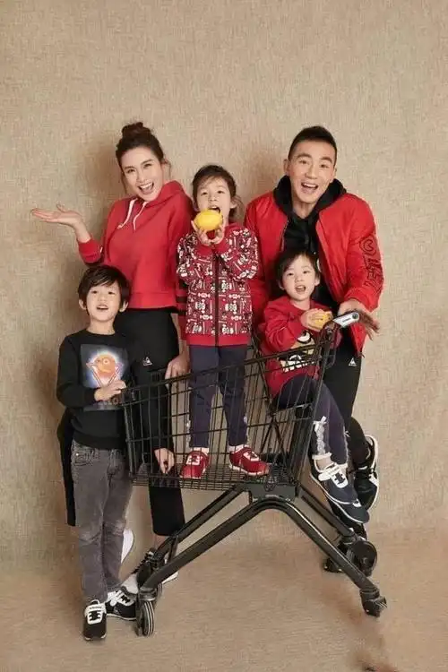 刘畊宏晒全家出动去爬山照,微笑合影很开心!网友:一家复制粘贴