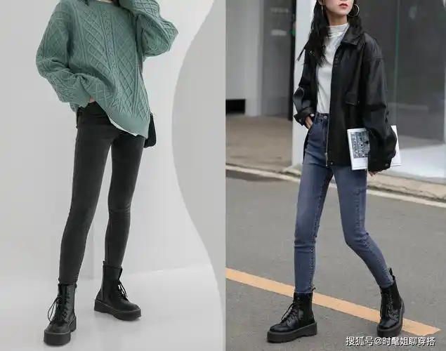 马丁靴怎么穿才好看有人竟然直接光着腿穿其实搭配神裤才更美