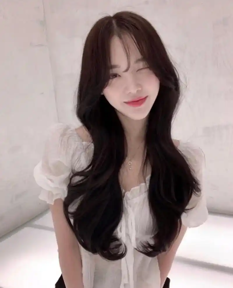 第一款  韩系刘海78韩系造型烫 适合脸型偏长的人群 - 抖音