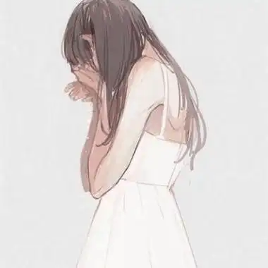 哭泣的头像二次元女生伤感女生流泪图片