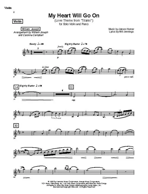 穿过时空阻隔的缠绵情话|小提琴钢琴《我心永恒》附乐谱