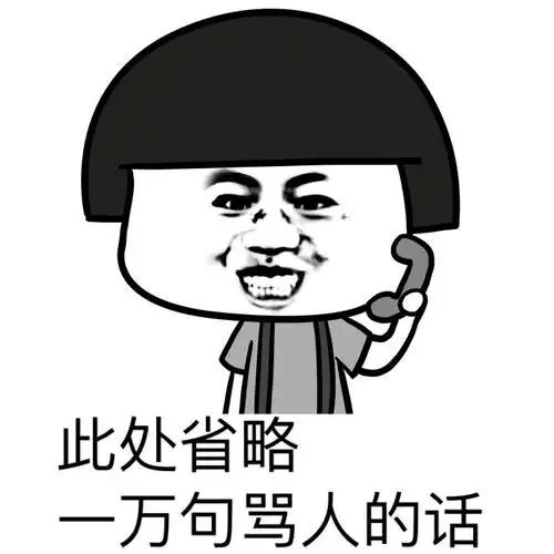 此处省略一万句骂人的话