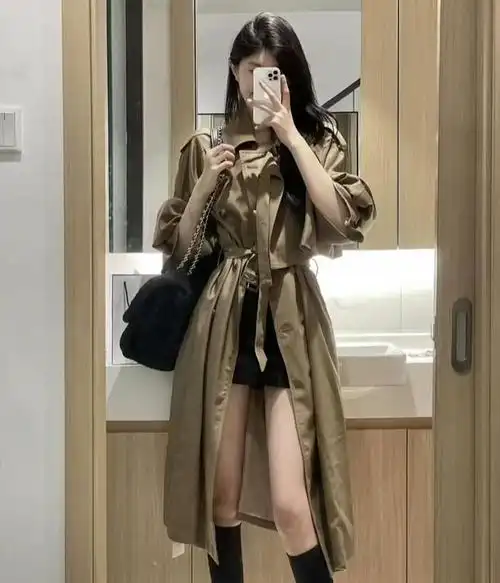 秋天穿咖色衣服的女人看着就养眼优雅气质有高级感