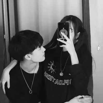 情侣头像高冷霸气黑白双人一对