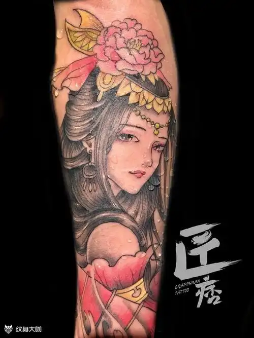 古代女子_人物手臂纹身图案大全 - 纹身大咖